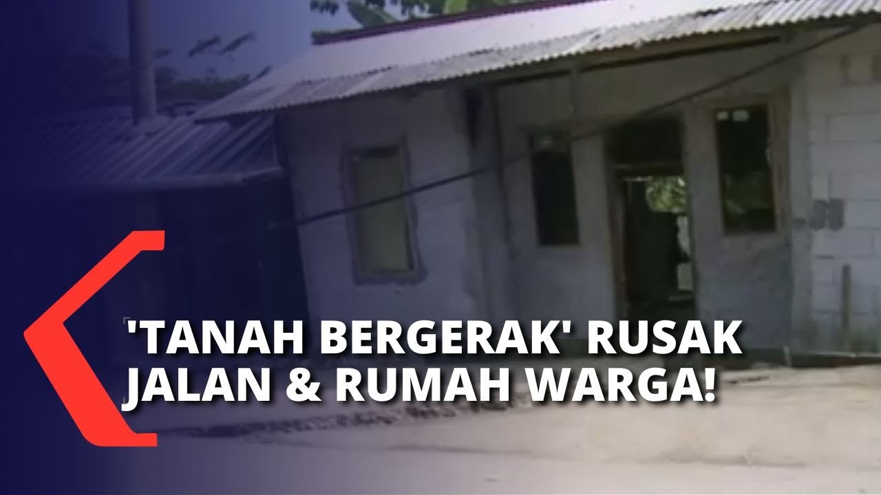 Bencana Tanah Bergerak, Jalanan & Rumah Warga Di Babakan Madang Bogor ...