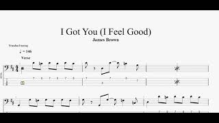 James Brown - I Got You (I Feel Good) (bass tab)