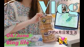 VLOG♡饼的6月日常生活⧸在一起第6年我们领证啦✌🏻⧸夏日美好生活⧸海底捞 烤串 小龙虾⧸一起KTV⧸法式衬衫 包包安利！