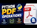 Python PDF Operations | PDFFileReader, PDFFileWriter & PDFFileMerger