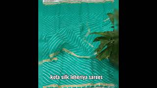 Kota silk hand leheriya print sarees sf280