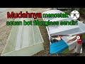 Proses mencetak acuan bot fiberglass. (how to get a boat mold)