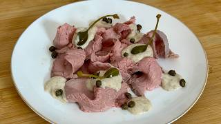 Veal with tuna sauce (Vitello Tonnato) original Italian recipe ft. Typhur Sous Vide Station