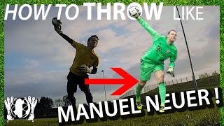 Throw Like Manuel Neuer | Goalkeeper Technique | Virtual Goalkeeper Coaching | GKeeping