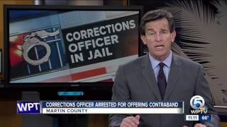 Corrections officer arrested in Martin County