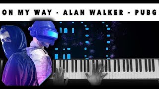 Alan Walker Sabrina Carpenter Farruko On My Way Piano - on my way piano pubg nayan joshi