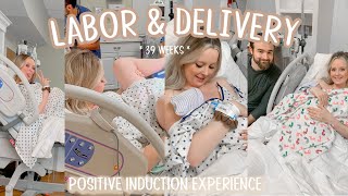 BIRTH VLOG || Positive Induction Experience with Baby #2 || 39 weeks || Hannah Martin