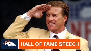 John Elway's Pro Football Hall of Fame Induction Speech | Broncos Throwback