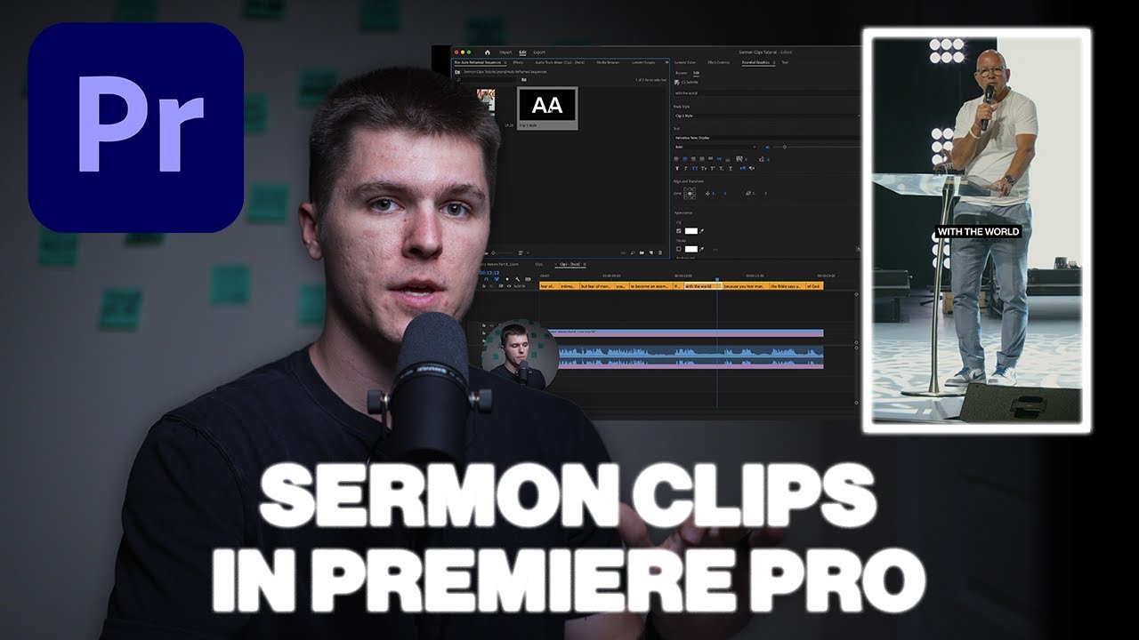 How To Make Sermon Highlight Reels From Your Live Stream In Premiere