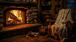 The Warm Room Helps You Fall Asleep Instantly | Helps Sleep Instantly | Fireplace Burning