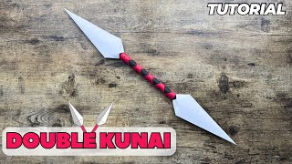 ORIGAMI DOUBLE KUNAI EASY TUTORIAL | HOW TO MAKE NINJA WEAPON KUNAI FROM PAPER STEP BY STEP