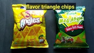 mad angle and 3 angle chips || package good review || flavor chips