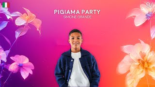 Simone Grande - Pigiama Party | 🇮🇹 Junior Eurovision 2024 (Lyrics Video)