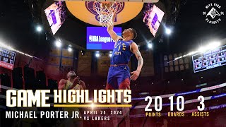 Michael Porter Jr.  Game Three Highlights vs. Lakers 🎥