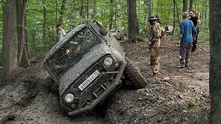 Четыре стартера и один двигатель на выход . Совсем не оффроудная дорога . Дорога на выживание .