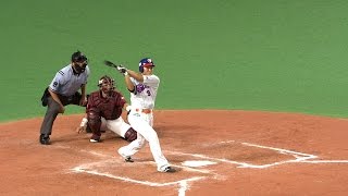 【プロ野球パ】初球狙い打ち！田中賢介の3号3ランHRにファン大歓声 2015/08/07 F-E