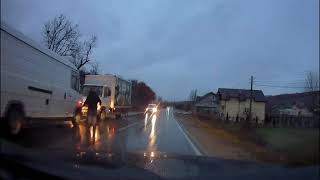 Kosova Dashcam, bad truck driver bad drivers blocking my lane.