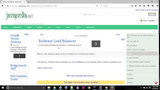 What is the default value of local variables or method variables? - javapedia.net