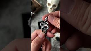 Gothic Snake Pendant Necklace