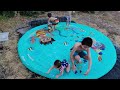 h2ogo 11 underwater adventure sprinkler pad from costco unbox u0026 review with sunny and raiden