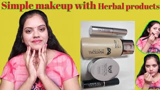 Simple makeup with herbal products // Mistral of Milan // in telugu // by South queen