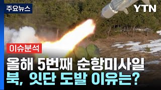 [뉴스라이브] 올해 5번째 순항미사일...北 잇단 '회색 도발' 왜? / YTN