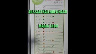 Aussaatkalender nach Maria Thun | Mondkalender