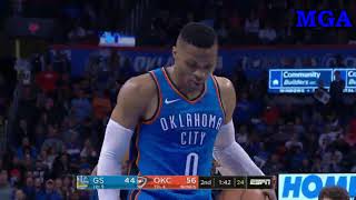 Kevin Durant vs Russell Westbrook -  Golden State Warriors vs Oklahoma City Thunder - 22/11/2017