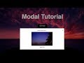 Simple Modal Pop Up Tutorial using only HTML, CSS & JavaScript