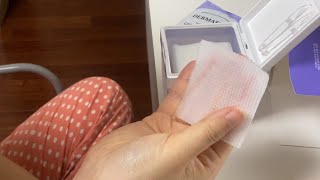 (ENG sub)Dermatory cica gauze pad real review unboxing 더마토리 시카 거즈 패드 내돈내산 리얼 리뷰 후기