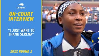 Coco Gauff On-Court Interview | 2022 US Open