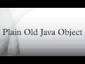 Plain Old Java Object