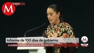 Sheinbaum presenta informe de 100 días de gobierno