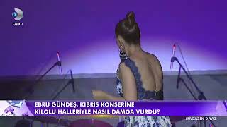 Ebru Gündeş Kilolu Haliyle Kıbrıs Konserine Damgasını Vurdu