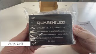 Unboxing the Quark-elec QK-A035 NMEA 0183 Multiplexer. SeaTalk* converter and Voyage Data Recorder