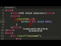 CSS child selectors