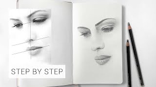 Drawing a Face step by step - Drawing Tutorial