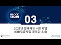 kisa 2021년 블록체인 시범사업 온라인 설명회