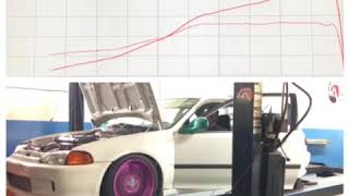 Boosted stock B16 making 271hp / 182tq tuned by Eddie of Genesis Automotive