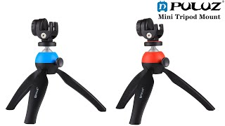 PULUZ Pocket Mini Tripod Mount with 360 Degree Ball Head \u0026 Phone Clamp for Smartphones