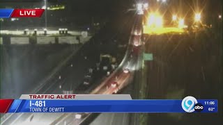Lane closures planned for I-481 in DeWitt