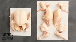 How to Cut a Chicken Into 8 Pieces in Under a Minute - Kitchen Conundrums with T