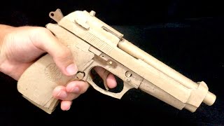 Beretta 92 | How to make a Cardboard Gun with shell ejection