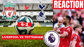 Liverpool vs Tottenham 4-2 Live Stream Premier League Football EPL Match Score reaction Highlight