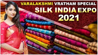 Silk India Expo 2021 at Shilpakala Vedika Near Shilparamam Hyderabad  || Hybiz tv