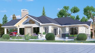 The Beautiful Modern House Design | 4 Bedroom Bungalow House Plan With A Garage