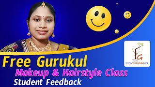 1 Month Makeup And Hairstyle Class | Student Review | Online Class | Free Gurukul