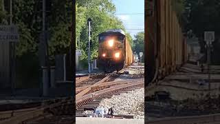 Car Ignores Train Approaching!  Seymour Indiana CSX On Louisville \u0026 Indiana Railroad!  JawTooth