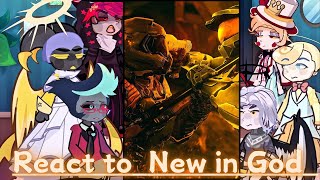 Hazbin Hotel react to doom slayer | Lucifer | charlie | Gacha life 2 |