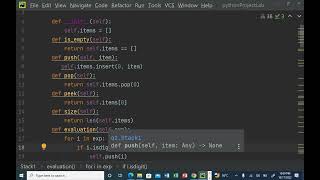 Postfix evaluation using Stack in Python